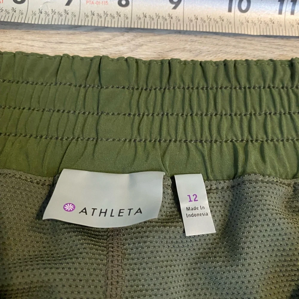 ATHLETA Womens Skort SIZE 12 Golf Tennis Walking Skirt Hiking Green Stretch - Picture 5 of 5